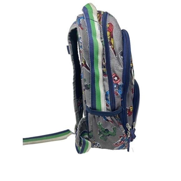 Pottery Barn Kids Marvel Avengers Kids Backpack Grey Superhero School Bag - Picture 2 of 11